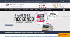 Desktop Screenshot of internationalequipments.com