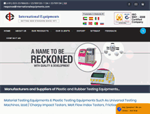 Tablet Screenshot of internationalequipments.com